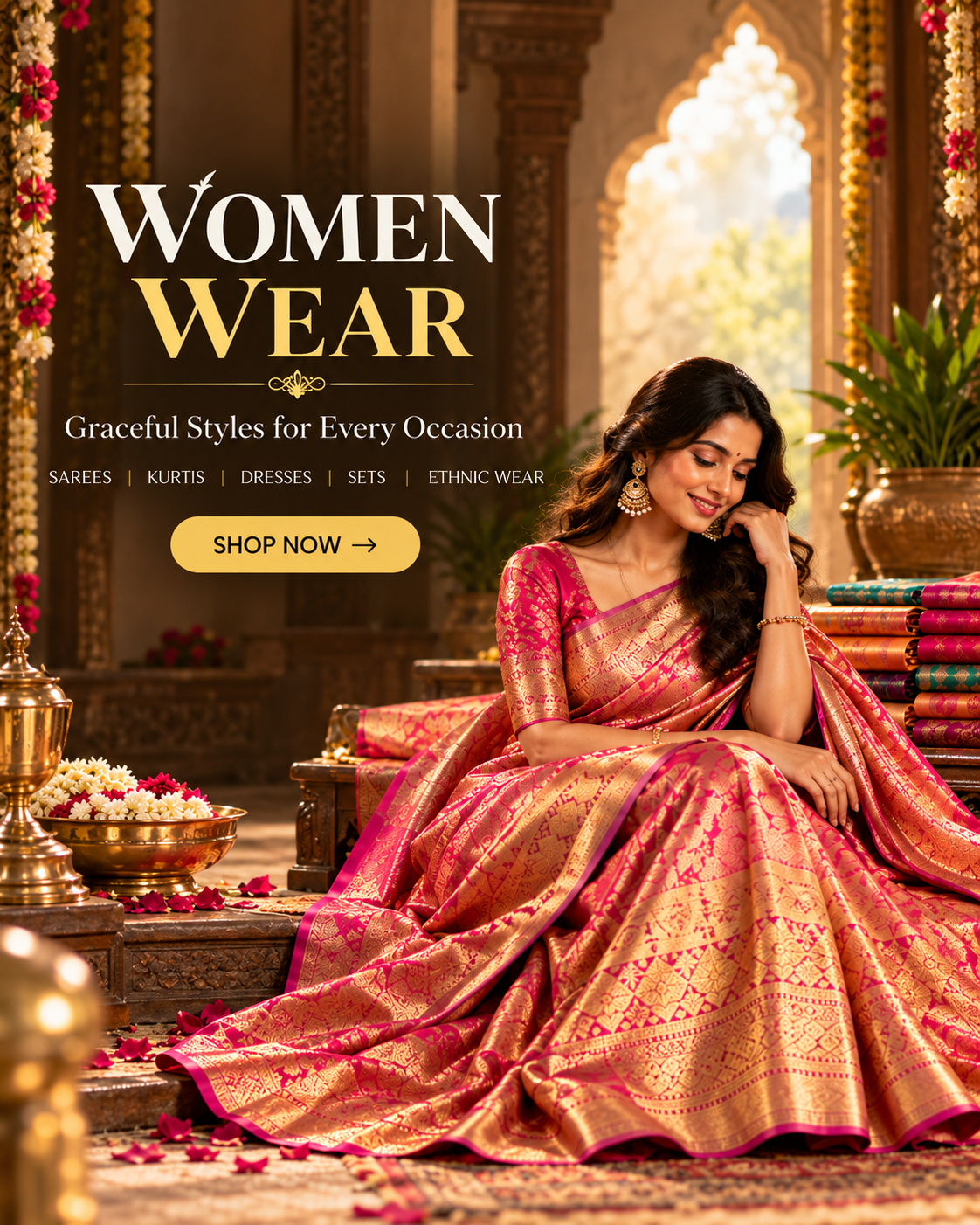 Elegant Sarees in Heritage Glow